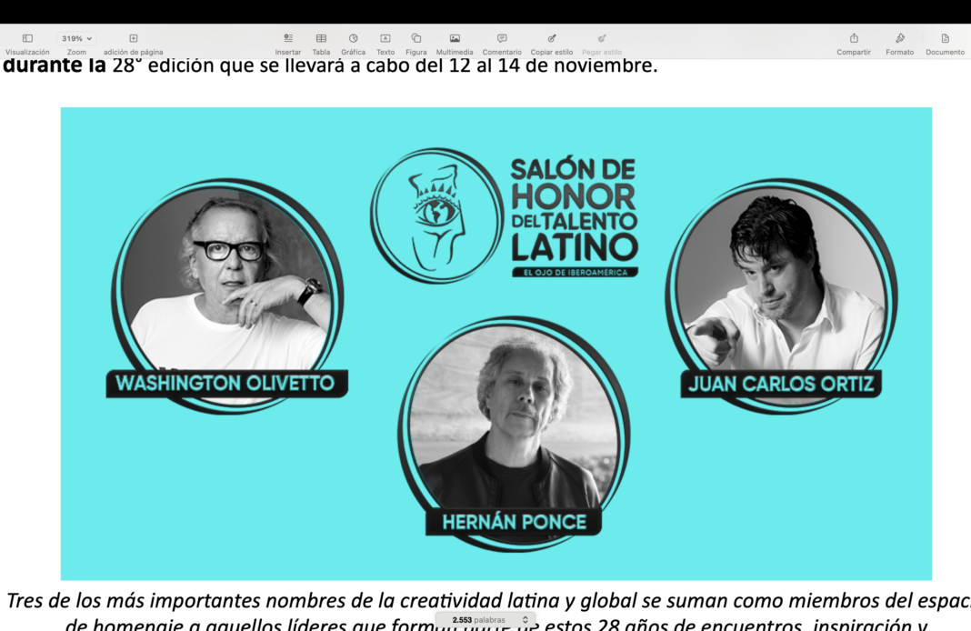 Salón de Honor del Talento Latino de El Ojo ya tiene nuevos miembros 2025.10.07 Salon Honor El Ojo arte
