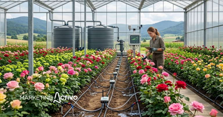 La tecnología busca reducir la huella hídrica de las florícolas