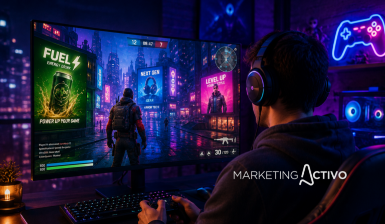 La publicidad en videojuegos gana espacio en los planes de medios de las marcas